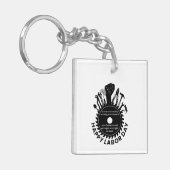 Gelukkige Dag van de Arbeid Weekend 2023 Sleutelhanger (Voorkant Links)