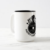 Gelukkige Dag van de Arbeid Weekend 2023 Tweekleurige Koffiemok (Voorkant links)