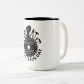 Gelukkige Dag van de Arbeid Weekend 2023 Tweekleurige Koffiemok (Voorkant rechts)