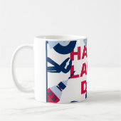 Gelukkige dag van de arbeid Weekend Koffiemok (Links)