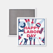Gelukkige dag van de arbeid Weekend Magneet (Voorkant / Achterkant)