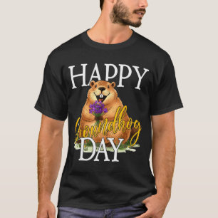 Gelukkige Dag van de Bosmarmot Grappige Bosmarmot  T-shirt