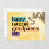 gelukkige dag van de grootouders briefkaart (Voorkant / Achterkant)