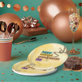 gelukkige dag van de grootouders papieren bordje