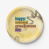 gelukkige dag van de grootouders papieren bordje (Voorkant)
