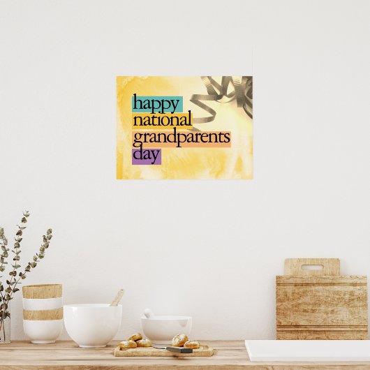 gelukkige dag van de grootouders poster (Keuken)