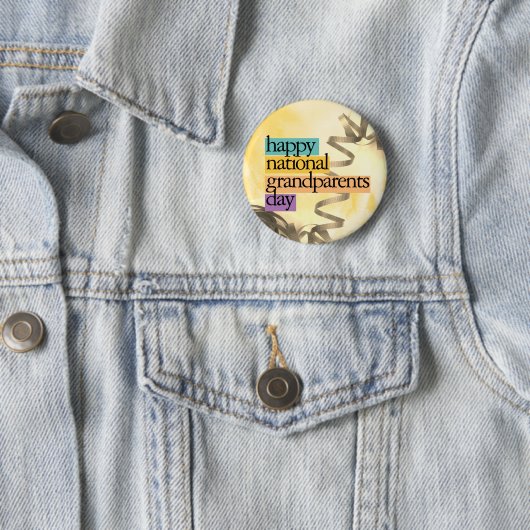 gelukkige dag van de grootouders ronde button 5,7 cm (In situ)
