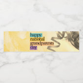 gelukkige dag van de grootouders waterfles etiket (Enkel label)