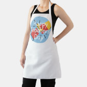 Gelukkige Dag van de Leraar met Geometrische Vorme Schort (Insitu)