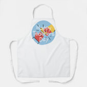 Gelukkige Dag van de Leraar met Geometrische Vorme Schort (Voorkant)