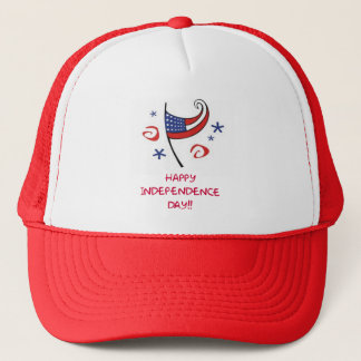 Gelukkige dag van onafhankelijkheid trucker pet