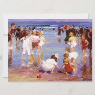 Gelukkige dagen aan het strand kaart