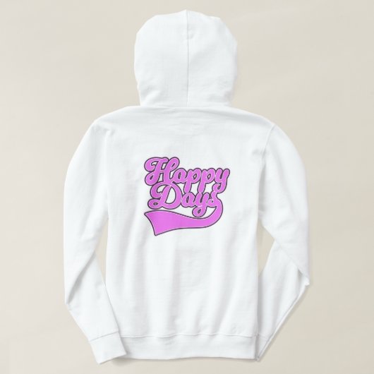 Gelukkige Dagen Hoodie (Design achterkant)