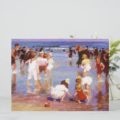 Gelukkige dagen op het strand kaart (Staand voorkant)