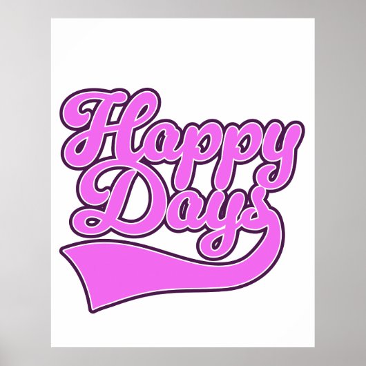 Gelukkige Dagen Poster (Voorkant)
