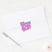 Gelukkige Dagen Vierkante Sticker (Envelop)