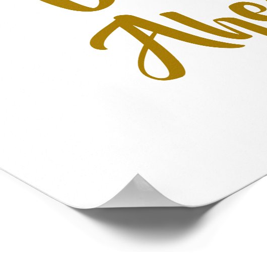 Gelukkige dagen vooruit poster (Hoek)