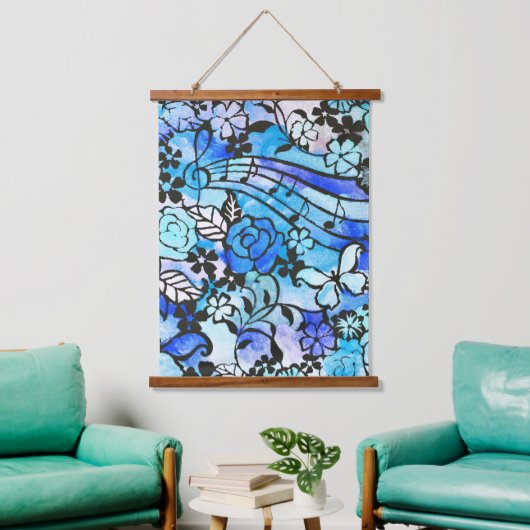 Gelukkige dagen zijn hier weer hangend wandkleed (Woonkamer)