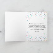 Gelukkige Dalmatiër met ballonnen verjaardag Kaart (Binnen)