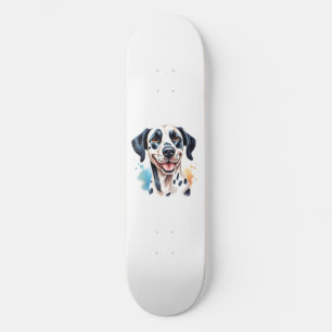 Gelukkige Dalmatische Hond Pet Persoonlijk Skateboard