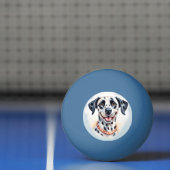 Gelukkige Dalmatische Hond Pet Pingpongbal (Net)