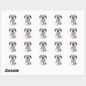 Gelukkige Dalmatische Puppy Dog Groet Stickers (Vel)