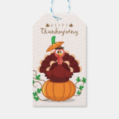 gelukkige dankzegging,Feliz día de acción de graci Cadeaulabel (Achterkant)