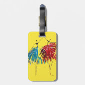 Gelukkige Dans Acryl Bagage Label (Achterkant verticaal)