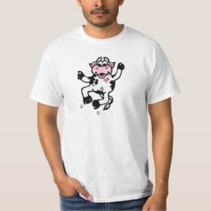 Gelukkige Dansende Koe T-shirt