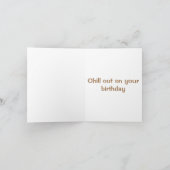 Gelukkige de cappuccino'skaart van de Verjaardag Kaart (Binnen)