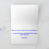 Gelukkige de leliekaart van de Verjaardag Kaart (Binnen)