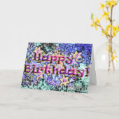 Gelukkige de leliekaart van de Verjaardag Kaart (Gele Bloem)