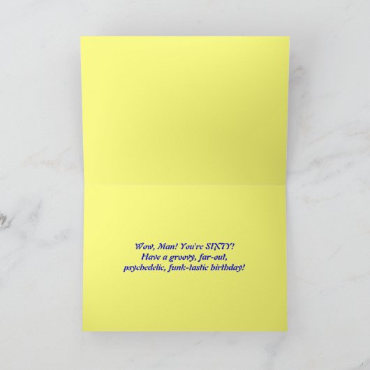 Gelukkige de stropdas-Kleurstof van de 60ste Kaart (Binnen)