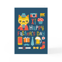 Gelukkige de vaderKat van Vaderdag