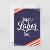 gelukkige de viering van de Dag van de Arbeid met  Bedankkaart (Voorkant)
