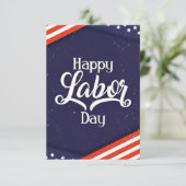 gelukkige de viering van de Dag van de Arbeid met  Bedankkaart (Staand voorkant)
