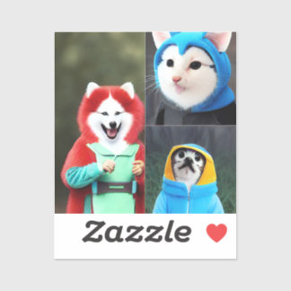 Gelukkige dieren in grappige kostuums #1 sticker