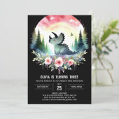 Gelukkige Digitale Triceratops Verjaardag Kaart (Staand voorkant)