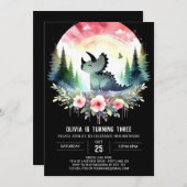 Gelukkige Digitale Triceratops Verjaardag Kaart (Voorkant / Achterkant)