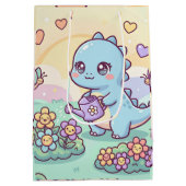 Gelukkige Dino Tuin Medium Cadeauzakje (Achterkant)