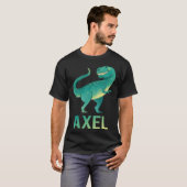 Gelukkige Dinosaur - Axel Naam T-shirt (Voorkant volledig)
