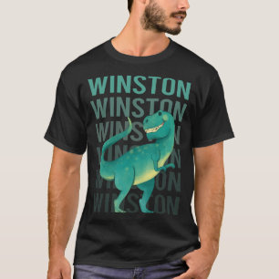 Gelukkige dinosaurus Winston T-shirt