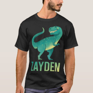 Gelukkige Dinosaurus - Zayden Naam T-shirt