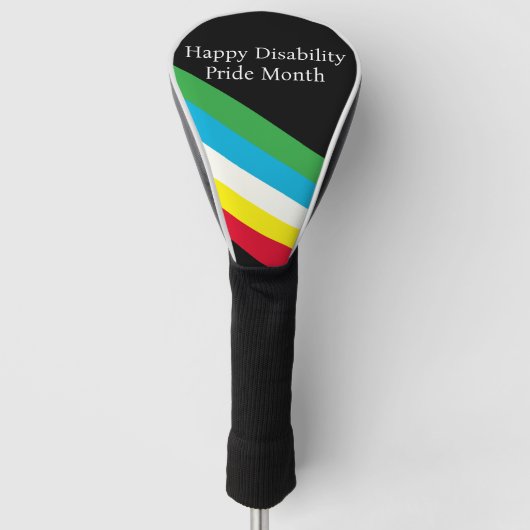 Gelukkige Disability Pride Month Golfheadcover (Voorkant)
