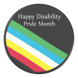 Gelukkige Disability Pride Month Hockey Puck