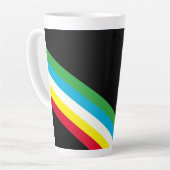 Gelukkige Disability Pride Month Latte Mok (Linkerhoek)