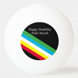Gelukkige Disability Pride Month Pingpongbal
