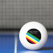 Gelukkige Disability Pride Month Pingpongbal (Net)