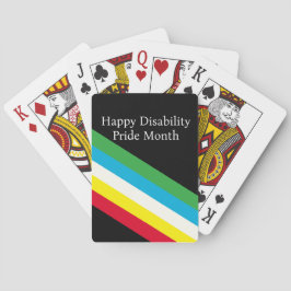 Gelukkige Disability Pride Month Pokerkaarten