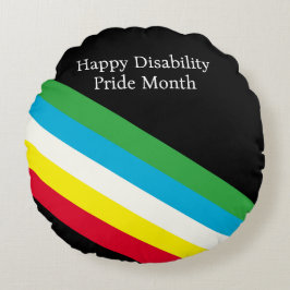 Gelukkige Disability Pride Month Rond Kussen
